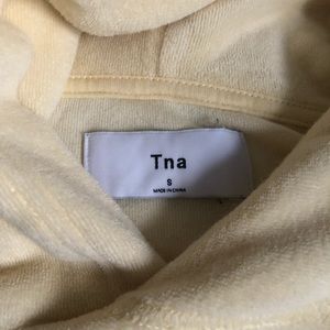 Aritzia/TNA Yellow Terry/Towel Hoodie